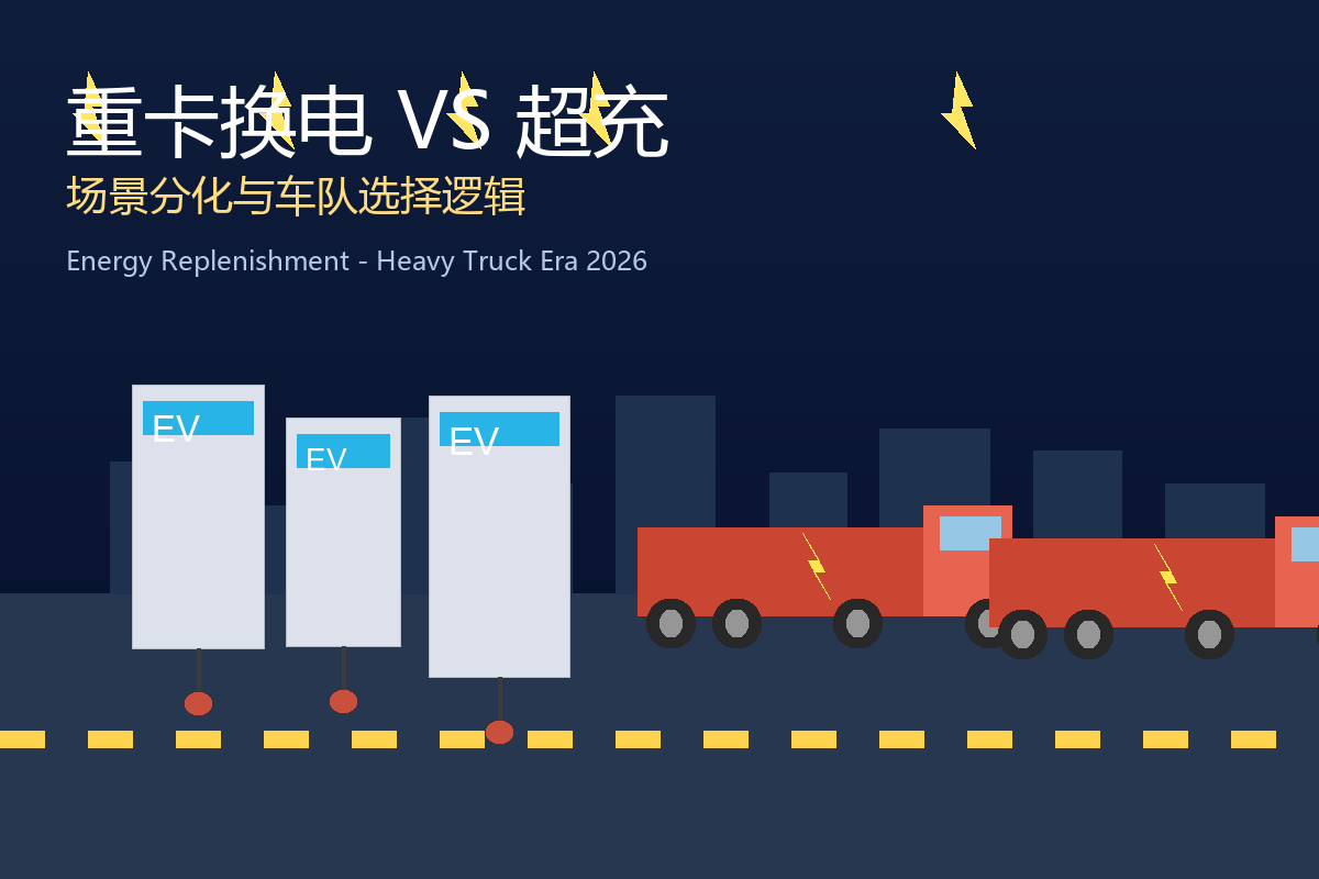 重卡换电VS超充：场景分化下，充电桩运营管理系统如何挑起车队调度大梁
